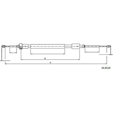 10.4524 Seilzug, Feststellbremse 10.4524 Seilzug, Feststellbremse