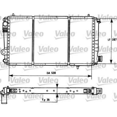 Valeo | Kühler, Motorkühlung | 731173
