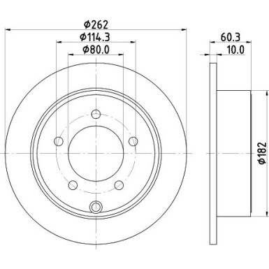 Hella | Bremsscheibe | 8DD 355 120-561