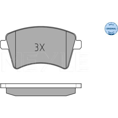 Meyle Bremsbelagsatz, Scheibenbremse MEYLE-ORIGINAL: True to OE 025 252 9118