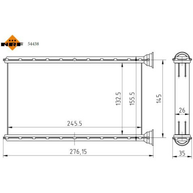 54438 Wärmetauscher, Innenraumheizung