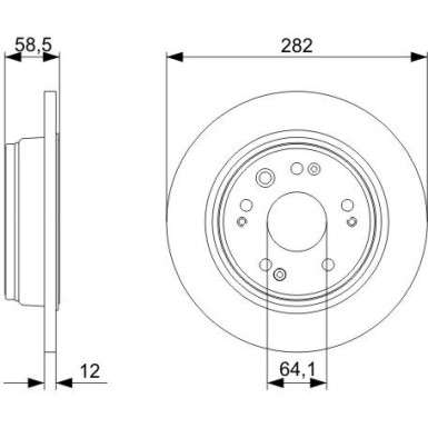 0 986 479 361 Bremsscheibe 0 986 479 361 Bremsscheibe