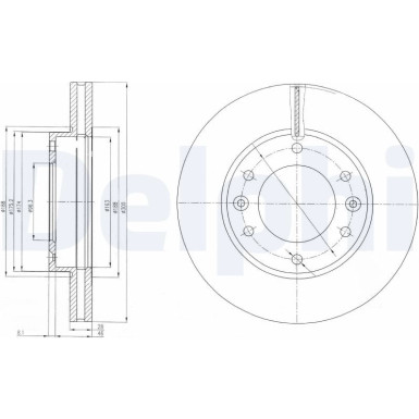 Delphi | Bremsscheibe | BG4137