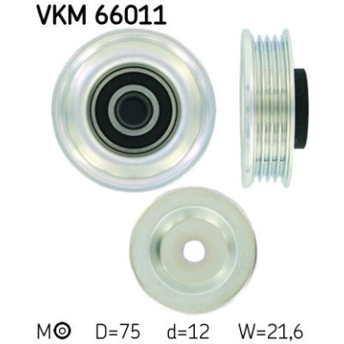 VKM 66011 Spannrolle, Keilrippenriemen