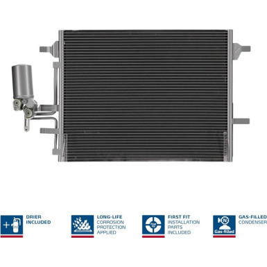 Nissens | Kondensator, Klimaanlage | 940159
