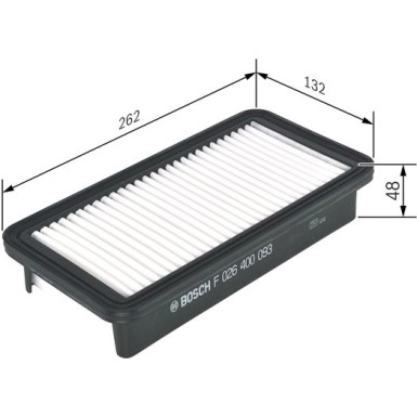 BOSCH F 026 400 093 Luftfilter BOSCH F 026 400 093 Luftfilter