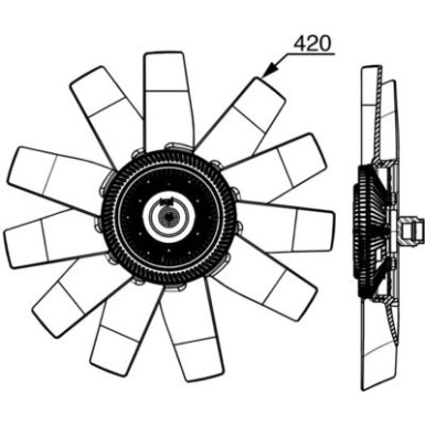 CFF 530 000P Lüfter, Motorkühlung BEHR *** PREMIUM LINE *** CFF 530 000P Lüfter, Motorkühlung BEHR *** PREMIUM LINE ***