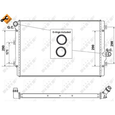 53425 Kühler, Motorkühlung EASY FIT 53425 Kühler, Motorkühlung EASY FIT