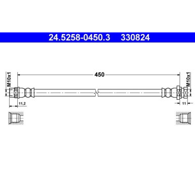 24.5258-0450.3 Bremsschlauch