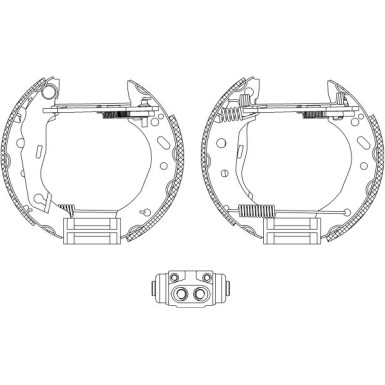Hella | Bremsbackensatz | 8DB 355 004-441