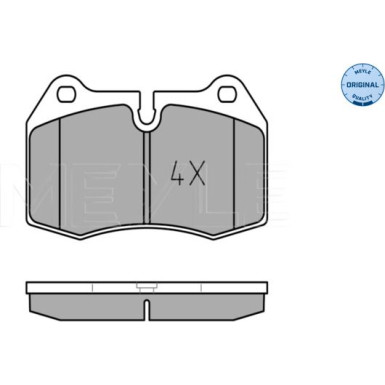 Meyle Bremsbelagsatz, Scheibenbremse MEYLE-ORIGINAL: True to OE 025 214 7118
