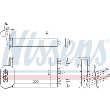 73977 Wärmetauscher, Innenraumheizung 73977 Wärmetauscher, Innenraumheizung