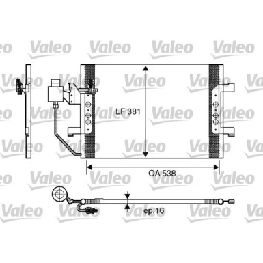 Valeo | Kondensator, Klimaanlage | 817504