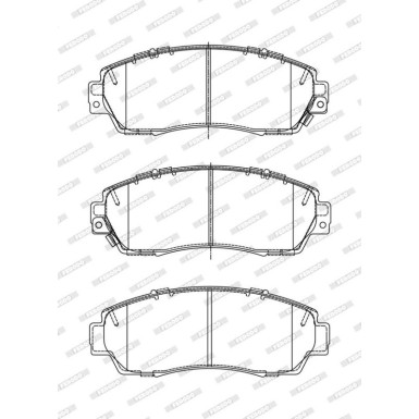 FDB4620 Bremsbelagsatz, Scheibenbremse PREMIER ECO FRICTION