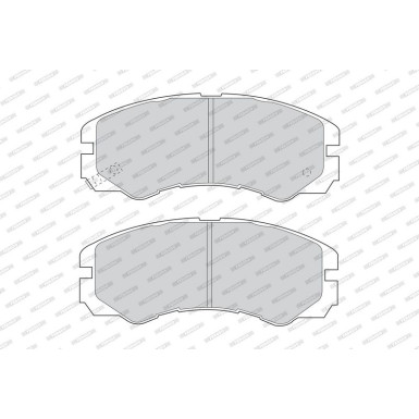 Ferodo Bremsbelagsatz, Scheibenbremse PREMIER ECO FRICTION FDB1015