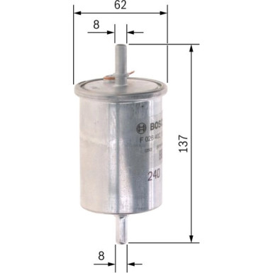 BOSCH | Kraftstofffilter | F 026 402 124