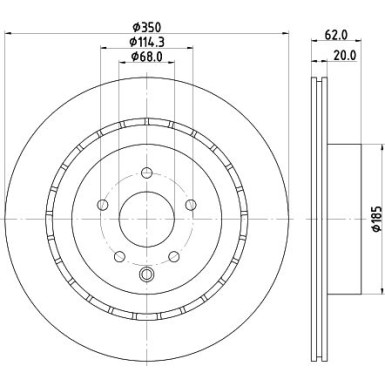 Hella | Bremsscheibe | 8DD 355 122-261