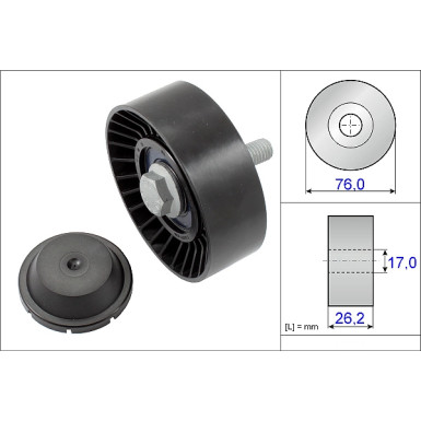 532 0632 10 Umlenk-/Führungsrolle, Keilrippenriemen