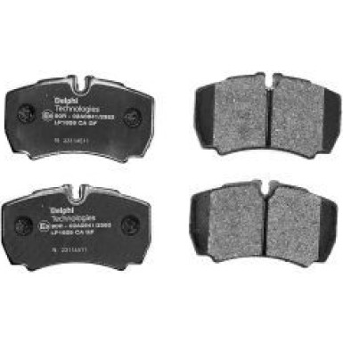 Delphi Bremsbelagsatz, Scheibenbremse LP1826