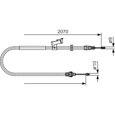 1 987 482 133 Seilzug, Feststellbremse