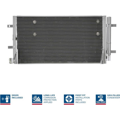 940042 Kondensator, Klimaanlage ** FIRST FIT **