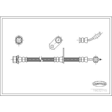 Corteco | Bremsschlauch | 19032715
