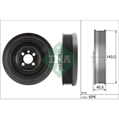 544 0138 10 Riemenscheibe, Kurbelwelle