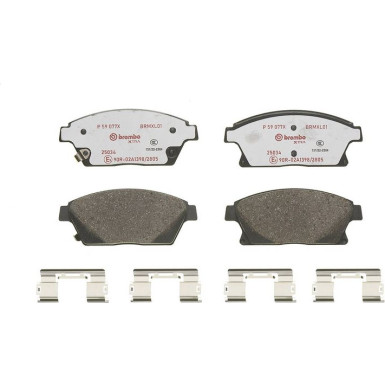 Brembo Bremsbelagsatz, Scheibenbremse XTRA LINE P 59 077X