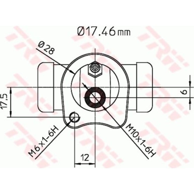 TRW | Radbremszylinder | BWC115