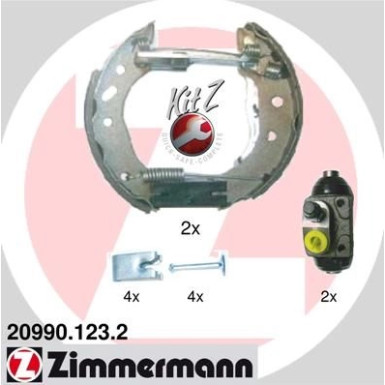 Zimmermann Bremsbackensatz KIT Z 20990.123.2