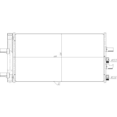 350474 Kondensator, Klimaanlage 350474 Kondensator, Klimaanlage