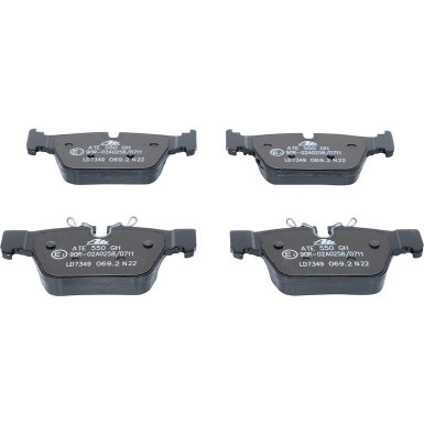 13.0470-7349.2 Bremsbelagsatz, Scheibenbremse ATE Ceramic 13.0470-7349.2 Bremsbelagsatz, Scheibenbremse ATE Ceramic
