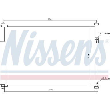 Nissens | Kondensator, Klimaanlage | 940012