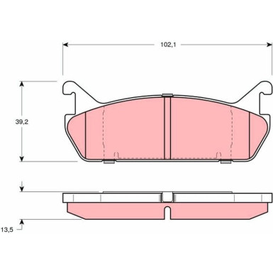 GDB887 Bremsbelagsatz, Scheibenbremse