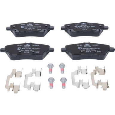 13.0460-2784.2 Bremsbelagsatz, Scheibenbremse