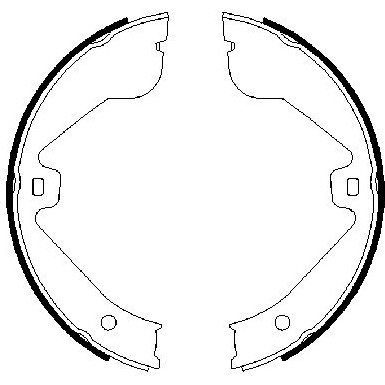 0 986 487 705 Bremsbackensatz, Feststellbremse