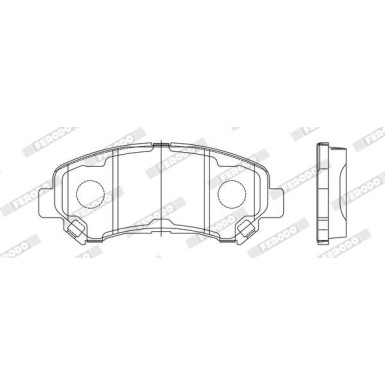 Ferodo | Bremsbelagsatz, Scheibenbremse | FDB4051