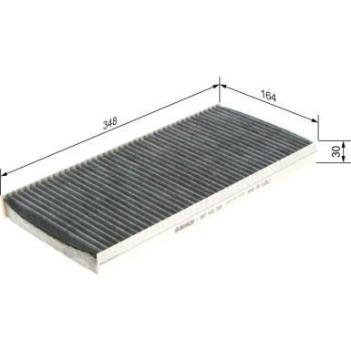 BOSCH 1 987 432 345 Innenraumfilter BOSCH 1 987 432 345 Innenraumfilter