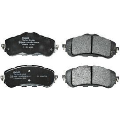 Delphi Bremsbelagsatz, Scheibenbremse LP2506 Delphi Bremsbelagsatz, Scheibenbremse LP2506