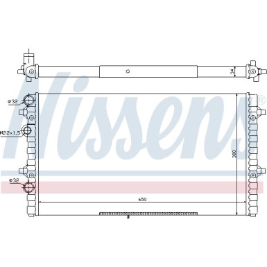 Nissens | Kühler, Motorkühlung | 67302