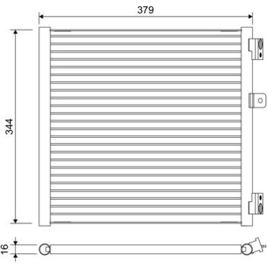 Valeo | Kondensator, Klimaanlage | 822660