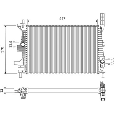 Valeo | Kühler, Motorkühlung | 701675