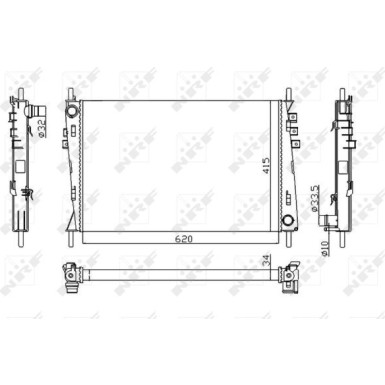NRF | Kühler, Motorkühlung | 53782
