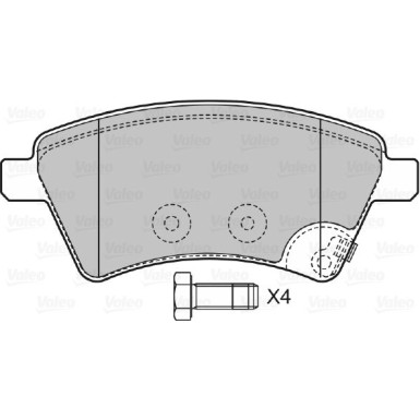 598804 Bremsbelagsatz, Scheibenbremse