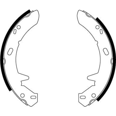 8DA 355 051-251 Bremsbackensatz, Feststellbremse