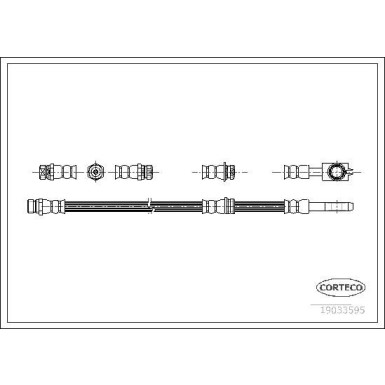Corteco | Bremsschlauch | 19033595