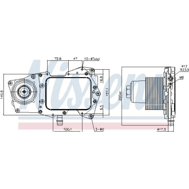 90945 Ölkühler, Motoröl 90945 Ölkühler, Motoröl