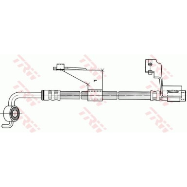 TRW | Bremsschlauch | PHD364