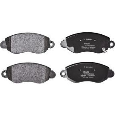 Delphi Bremsbelagsatz, Scheibenbremse LP1582