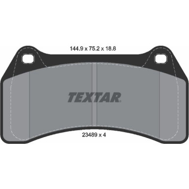 Textar Bremsbelagsatz, Scheibenbremse Q+ 2348901